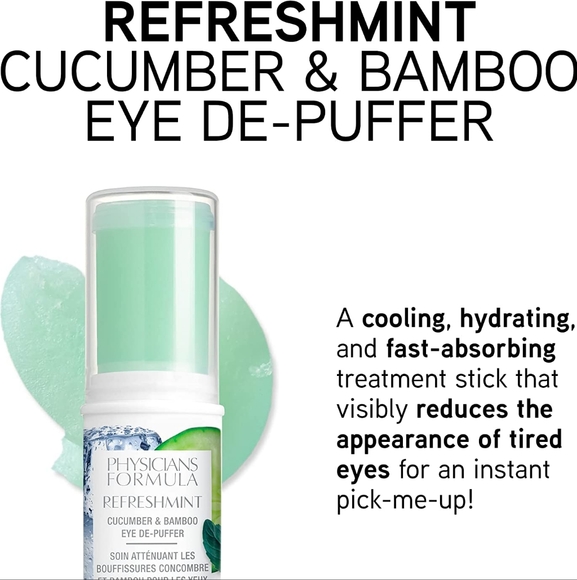 Physicians Formula RefreshMint Cucumber & Bamboo Eye De-Puffer Stick - Picture 2 of 2